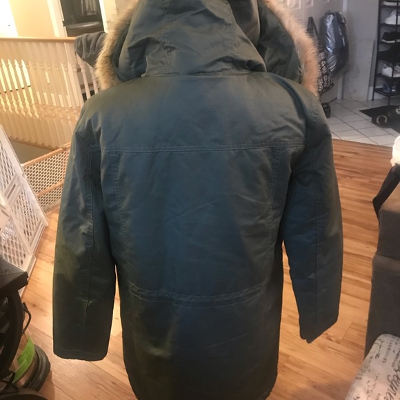 New J Crew green rain and winter coat - Picture 3 of 9